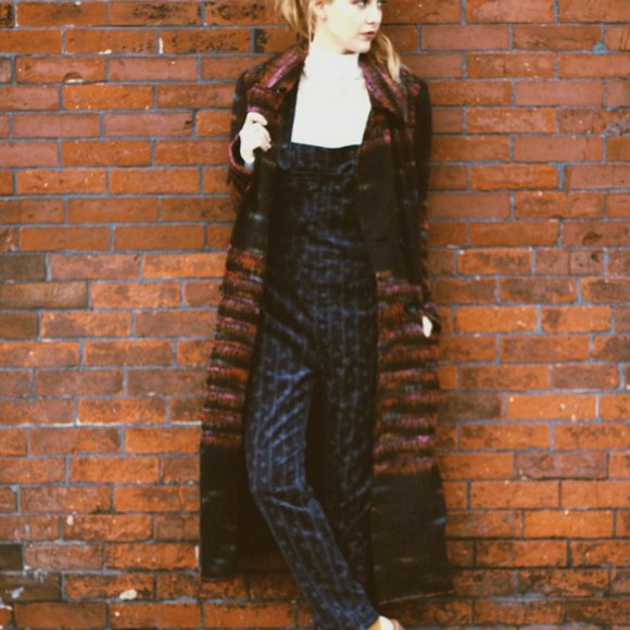 Free People Small Every Minute Wool Maxi Coat Black Trench Duster maxi - Picture 6 of 10